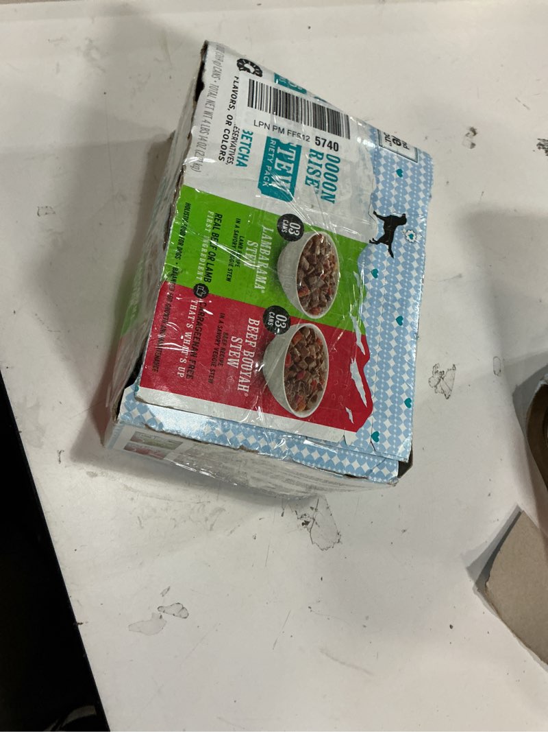 Condition photo showing New/Like New for (( best by Oct 31-28)I and love and you Wet Dog Food - Baad Mooon On The Rise Variety Pack - Beef + Lamb, Grain Free, Filler Free 13oz can, 6pk Lamb + Beef 13 Ounce (Pack of 6)