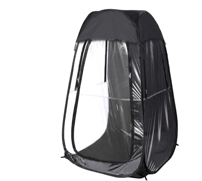 redcamp sports tent pop up shelter, 1 person all weather tents for outside sports, waterproof windproof rain pod, instant setup clear pop up shelter for soccer, baseball, fishing