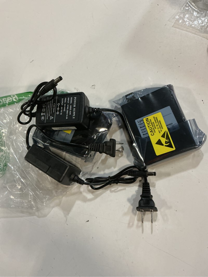 Condition photo showing Good Condition for gigabit fiber media converter, 10/100/1000base-tx to 1000base-sx multi mode fiber to ethernet converter with 2pack dual lc transceiver module, 1.25gbps mmf 850nm, up to 550m, 1 pair gigabit multi mode lc 2pack