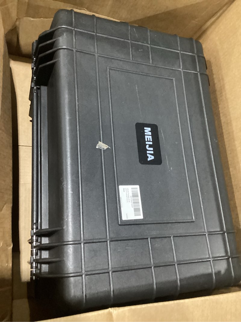 Condition photo showing Good Condition for meijia all weather waterproof hard camera case,hard case with customizable fit foam,fit use of drones,camera,equipments,pistols,elegant black (black, 24.01"x16.92"x12.2")