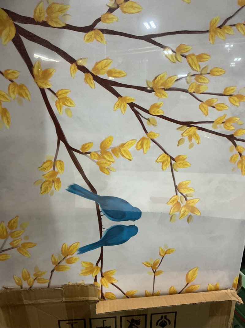 Condition photo showing New/Like New for DuoBaorom Blue Bird on YellowTree Branch Canvas Wall Art Large Artwork Picture Bedroom Living Room Decor 20"x36"
