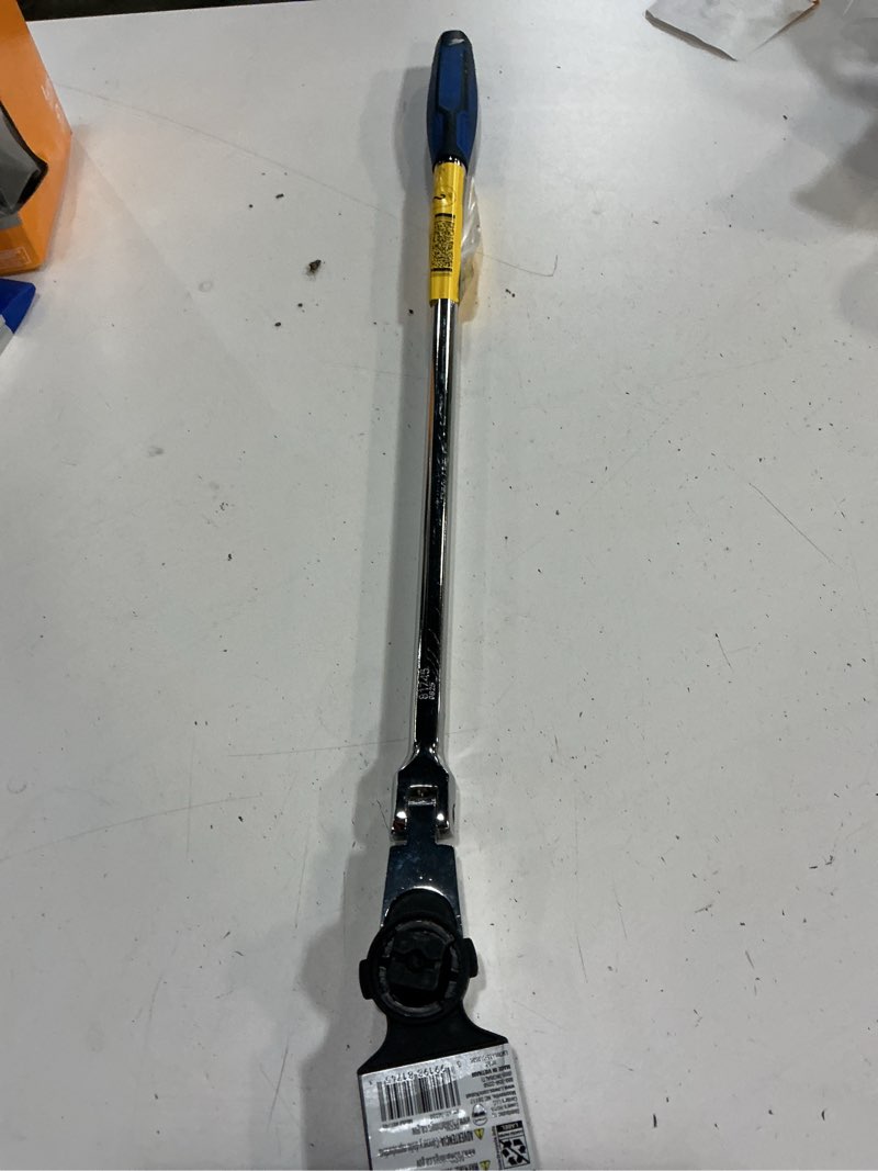 Condition photo showing As Is for kobalt 72-tooth 1/2-in drive comfort grip handle flexible head ratchet