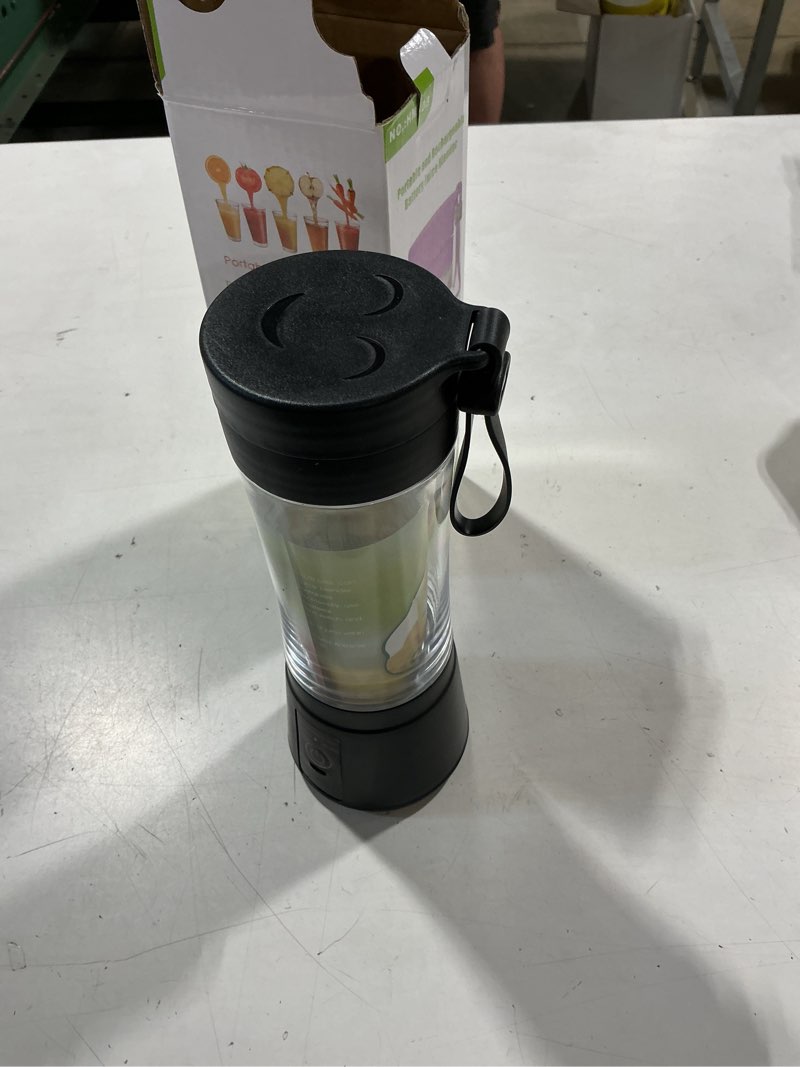 Condition photo showing Good Condition for portable blender for smoothies & shakes - cordless blender with 380ml traveling cup, 6 stainless steel blades, bap free, easily making fresh juice for office/gym black