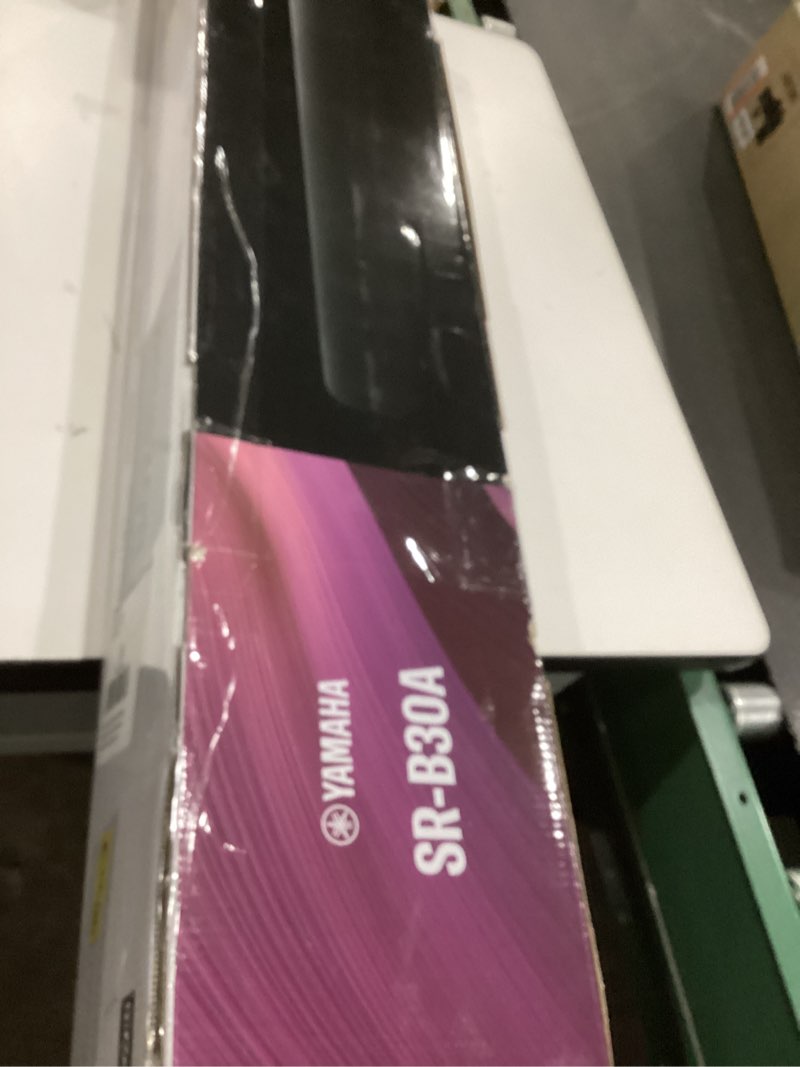 Condition photo showing As Is for Yamaha SR-B30A Dolby Atmos Sound Bar with Built-in Subwoofers (Black)