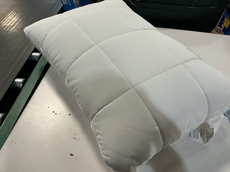 Condition photo showing As Is for nuzzle cooling adjustable pillow for side sleepers, luxury standard size bed pillow hotel collection - best adjust height soft firm pillow for back, stomach or side sleepers - home gifts