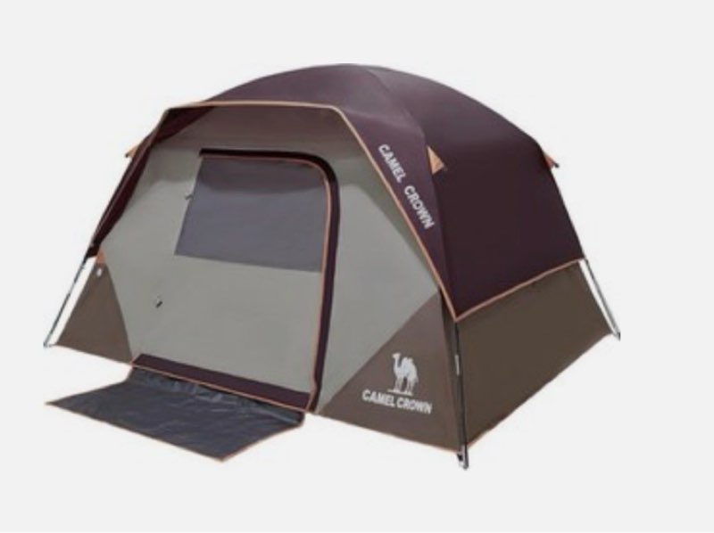(Similar to stock photo) CAMEL CROWN Tents for Camping 4/8 Person Waterproof Quick 4 person, Wine Red