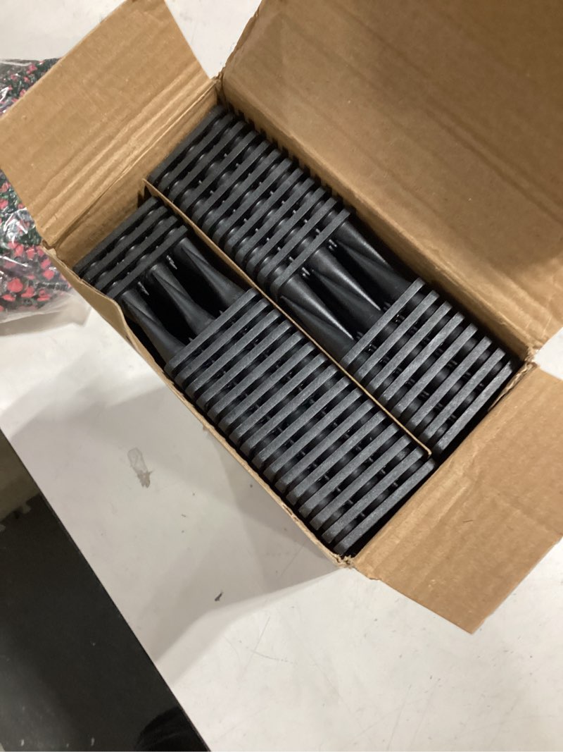 Condition photo showing Good Condition for borhood bird spikes, 40 pack pigeon deterrent for small birds raccoon cats defender for outside to keep squirrel away, plastic fence spike for railing and roof-black black 40