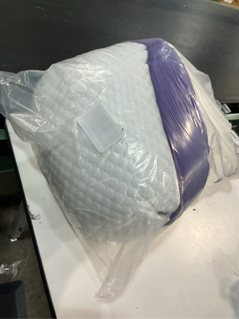 Condition photo showing Good Condition for homelab adjustable shredded memory foam pillow king size, cooling bed pillow for sleeping with removable cover, medium pillow for side stomach & back sleepers, 1 pack 20"x34" king(pack of 1) white