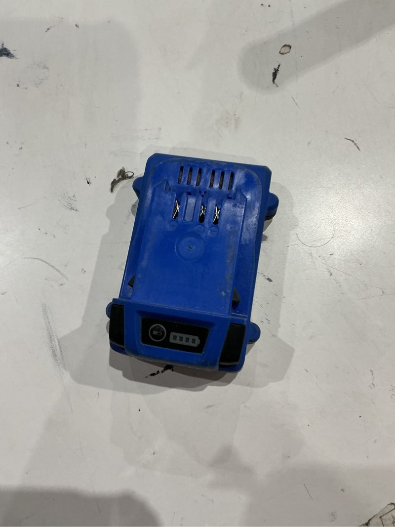 Condition photo showing As Is for kobalt 24 -volt 1 -pack battery ( 2 ah lithium )