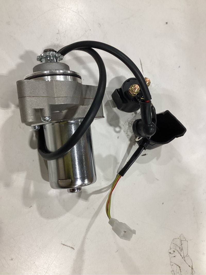 Condition photo showing As Is for grehua 3 bolt starter motor & solenoid relay compatible with tao tao coolster 125cc 110cc 50cc coleman kazuma baja vitacci 4 wheeler quad chinese atv parts sandrail roketa ssr lifan go kart pit bike