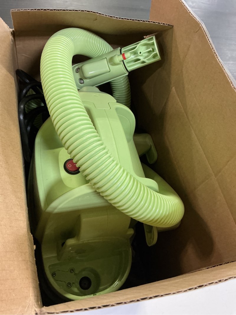 Condition photo showing As Is for bissell little green mini portable carpet and upholstery deep cleaner, car/auto detailer, with hydrorinse self-cleaning tool and 4" tough stain tool, tea green, 4075