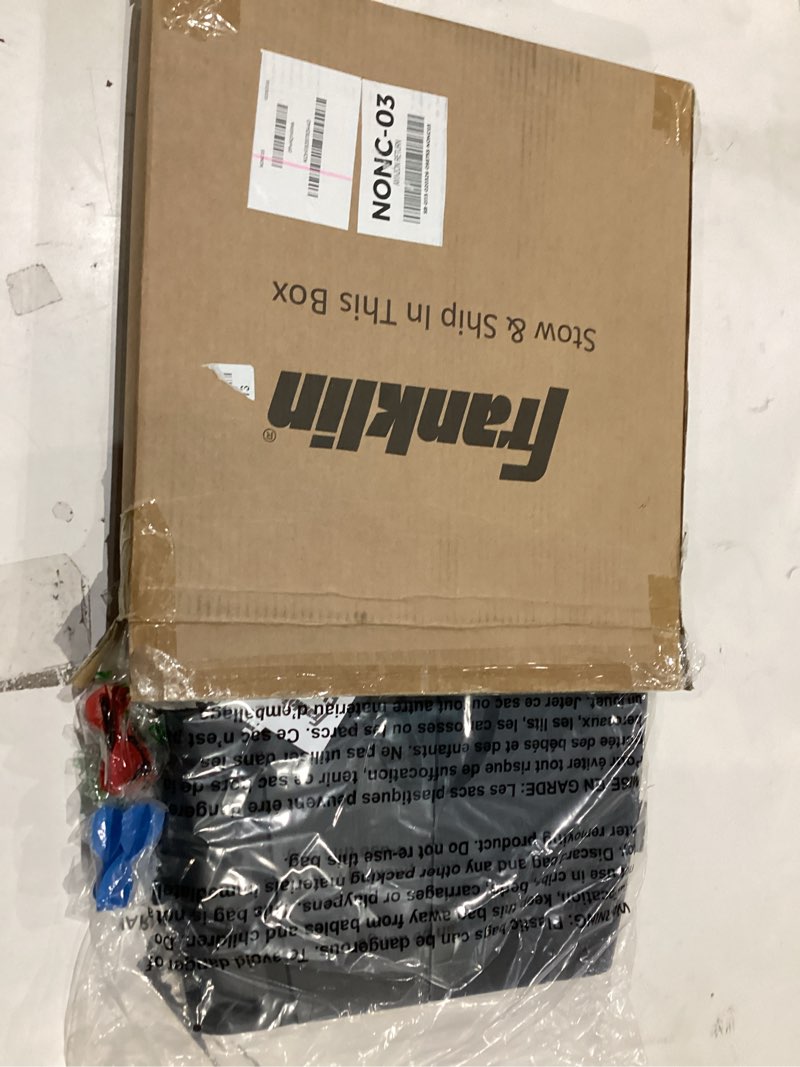 Condition photo showing As Is for Franklin Sports Electronic Dart Board Sets - Soft Tip Electric Dartboard with Digital Scoreboard - (6) Darts Included