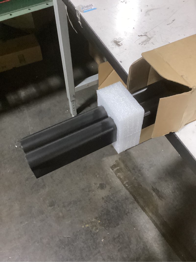 Condition photo showing Good Condition for Pipe Stair Handrail Black Hand Rail for Indoor & Outdoor Steps Metal Handrail for Indoor Stairs Stair Railing with Wall Return Heavy-Duty Support Railing for Stairs & Porches (6FT)