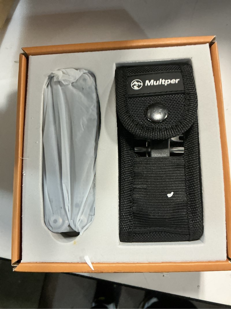 Condition photo showing Good Condition for multitools pliers pro, upgraded multi tool with damascus knife, replaceable wire cutters and screwdirver set, foldable multitools with scissors, screwdriver, ideal for camping,survival, repair