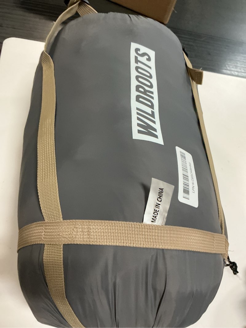 Condition photo showing Good Condition for wildroots warm sleeping bags for adults, backpacking lightweight, cold weather sleeping bag for warm camping hiking outdoor, travel hunting with compression bags