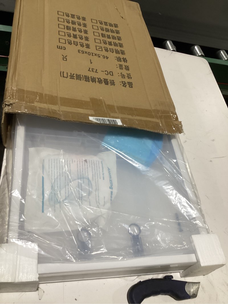 Condition photo showing New/Like New for xingruitai oxygen for dogs chamber with wheels, 89l folding puppy incubator, large breathable visible dog oxygen chamber with pet bed mat care accessories. 89l white