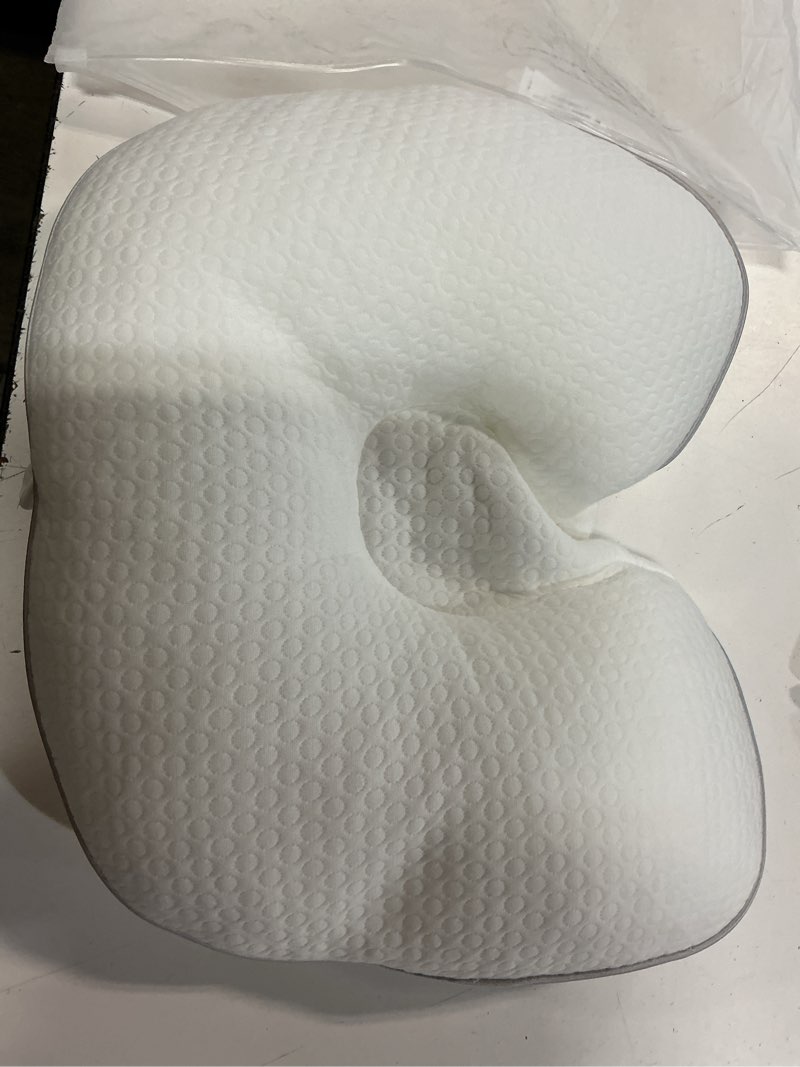 Condition photo showing Good Condition for baby head pillow, soft neck support for car seat stroller, white | baby head & neck support pillow for newborn, car seat stroller & bassinet, white
