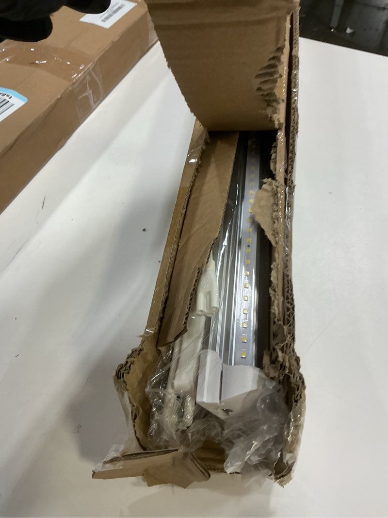 Condition photo showing Good Condition for Barrina LED Shop Lights 2FT, 20W 3000LM 5000K, T8 LED Light Fixture, Clear Cover, Ceiling and Utility Shop Light, Linkable Tube Lights for Room, Garage, Workbench, Warehouse, 2 Packs 5000K 2FT-2 Packs