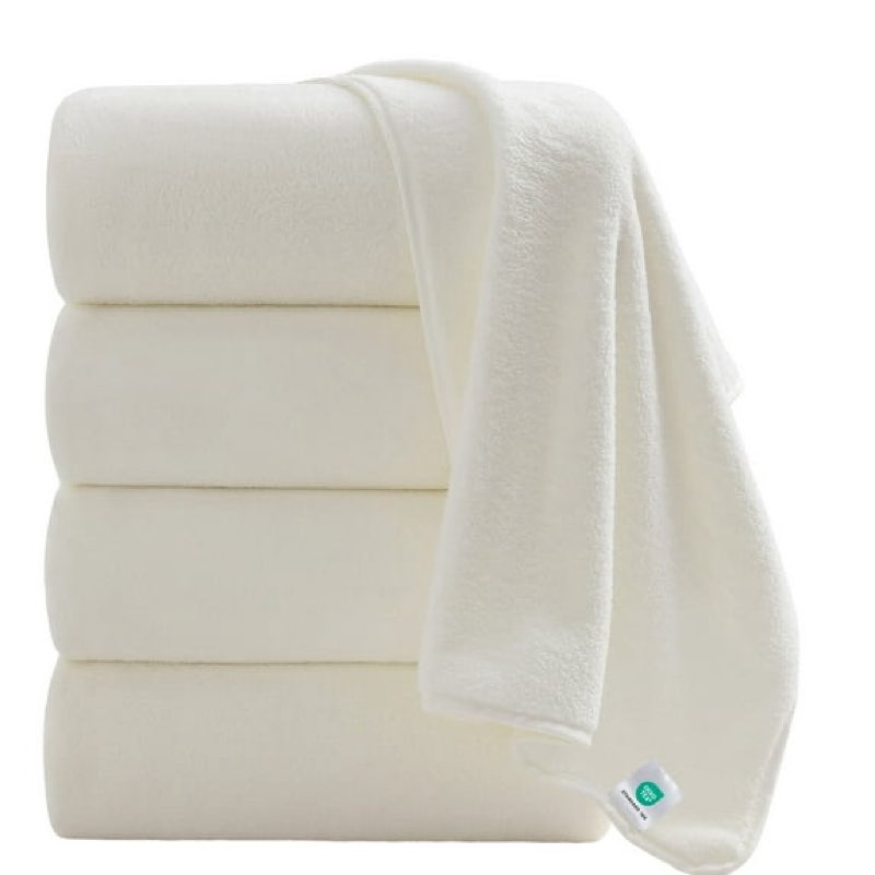 jessy home 4 pack oversized bath sheet towels 700 gsm ultra soft dark white bath towel set