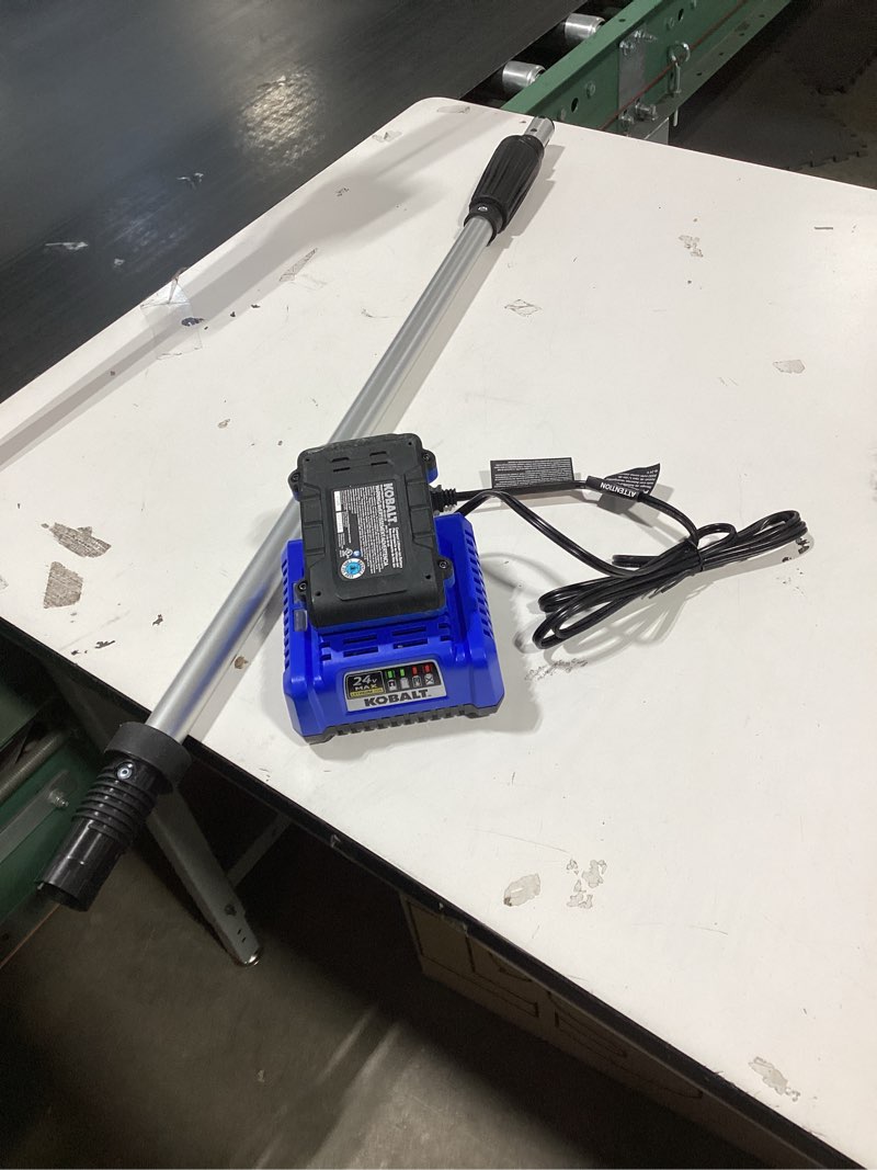 Condition photo showing Good Condition for kobalt 24-volt 8-in 2 ah electric pole saw battery included , charger included