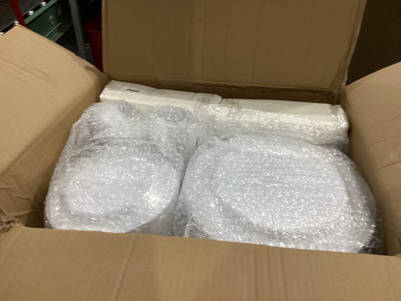 goodluck 700 piece gold dinnerware set for 100 guests, disposable for party, include: 100 gold rim d