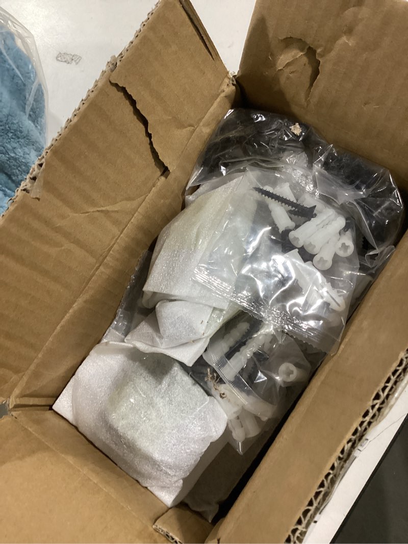 Condition photo showing Good Condition for Industrial Black Iron Pipe Shelf Brackets Wall Mount DIY Shelving Brackets Pipe Decor Wall Rustic Garment Rack Hardware Included, 8 Inch Set of 8 8 inch 8 pack 1-tier