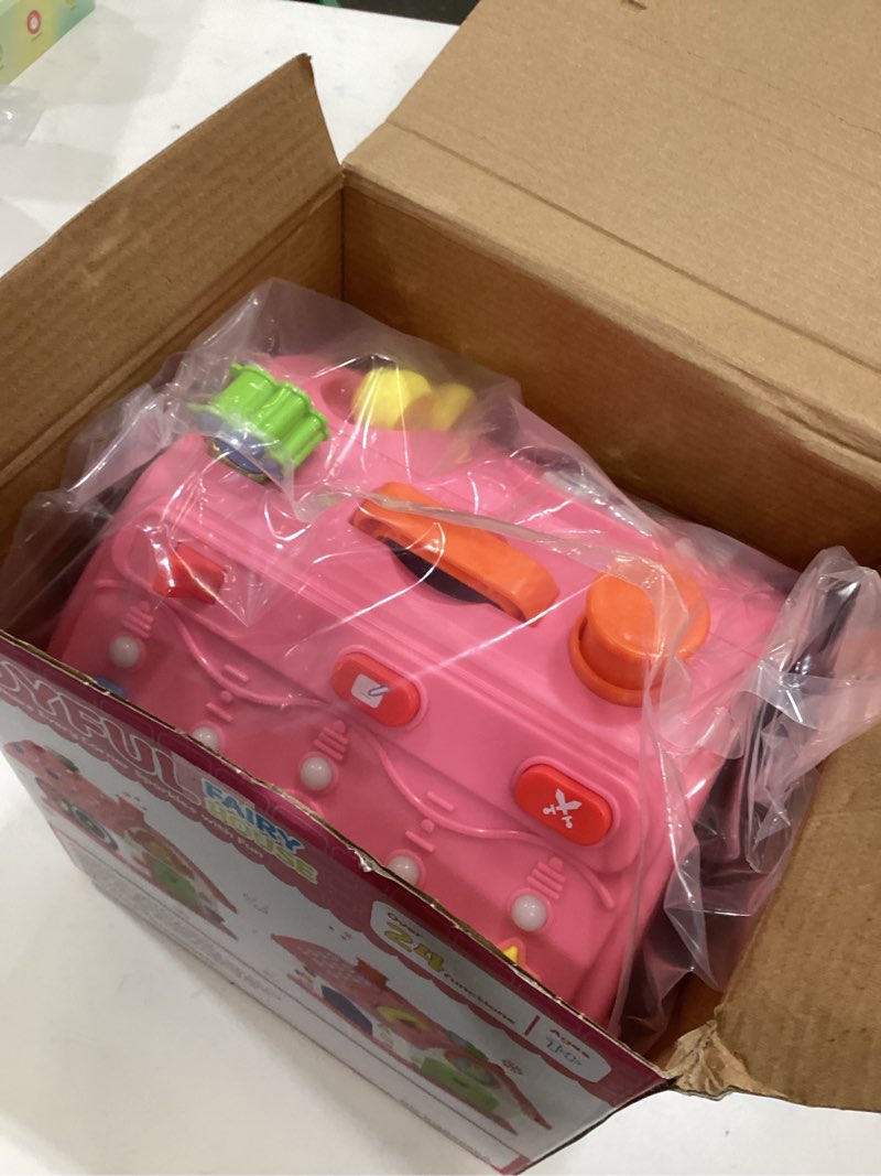 montessori toy for 1 year old girl gifts, musical bilingual educational toddler toy age 1-2 yr 12-18 month, first birthday gift for 1 year old girl (pink)