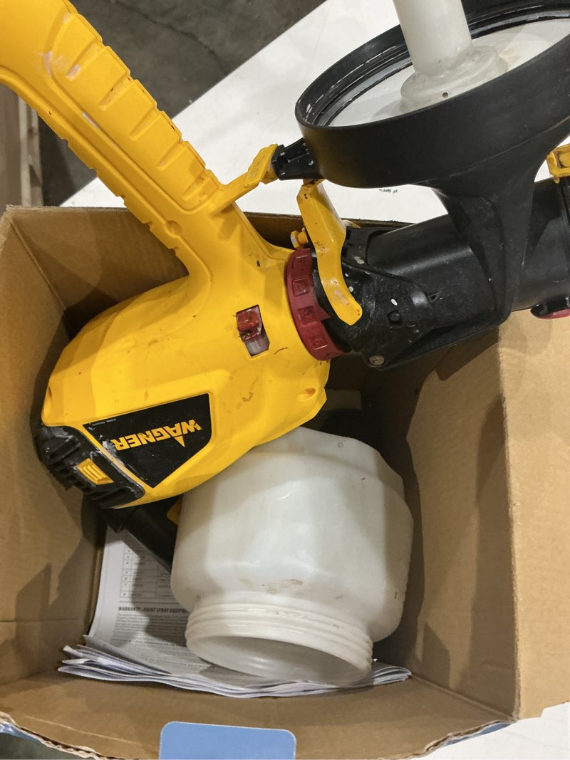 Condition photo showing As Is for wagner control spray qx5 corded electric handheld hvlp paint sprayer (compatible with stains)