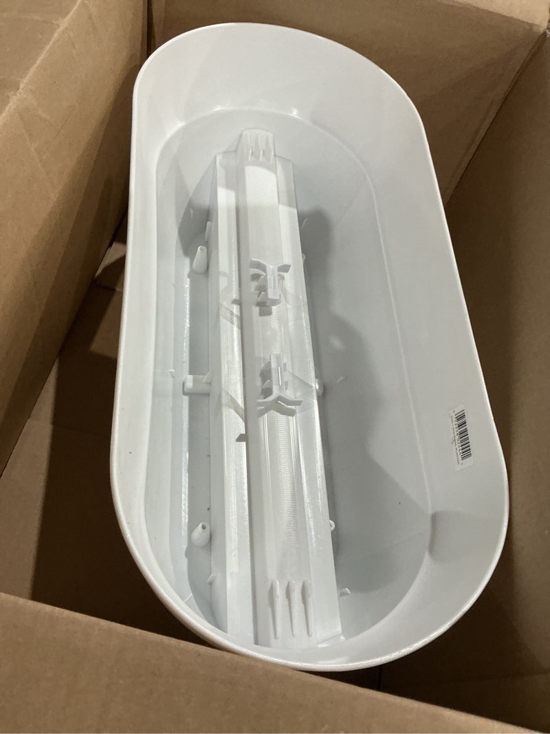 Condition photo showing Good Condition for bloomers railing planter with drainage holes – 24" – white