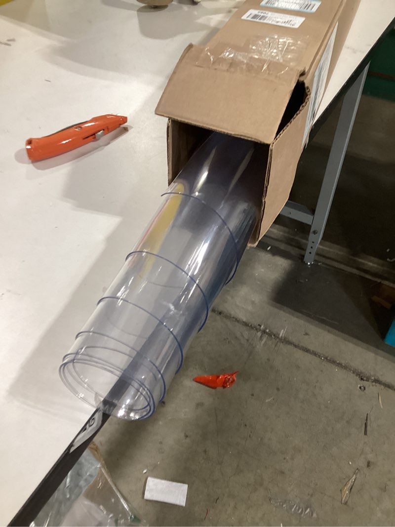 Clear Table Protector 48 x 72 Inch, 1.5mm Thick Plastic Table Cover, Waterproof PVC Clear Table Cove