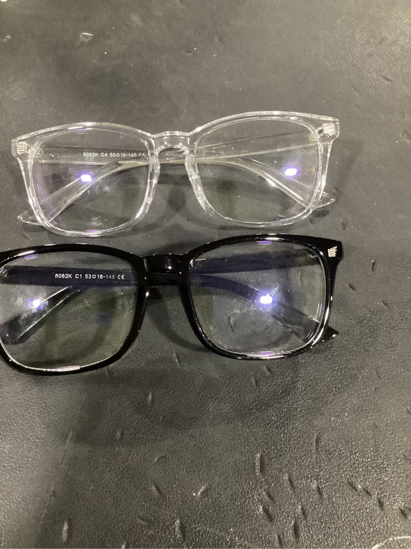 Condition photo showing Good Condition for livho high tech blue light glasses - color and style may vary- advanced blue light blocking computer glasses - screen fatigue & uv protection *b1 light black+clear clear