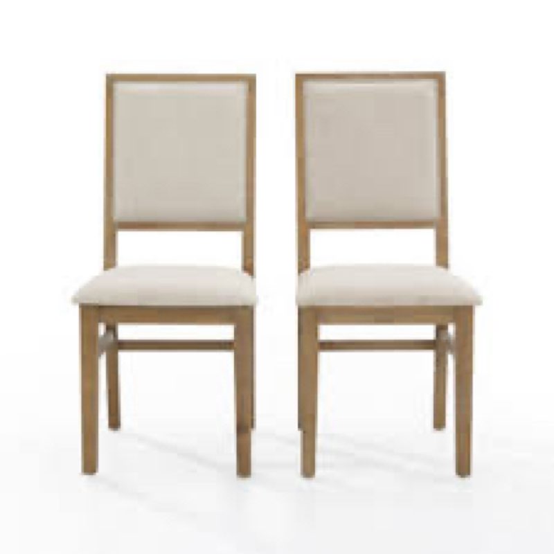 Hudson linen upholstered side chair (set of 2)