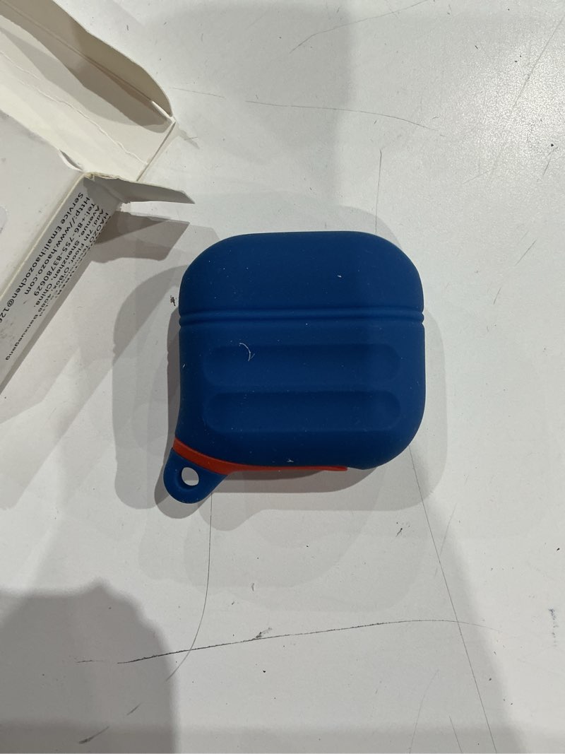 Condition photo showing As Is for for airpods 4th generation compatible with apple airpods 4 | waterproof protection | portable | for usb-c/wireless | anti-lost | one piece | blue royal blue-4th gen