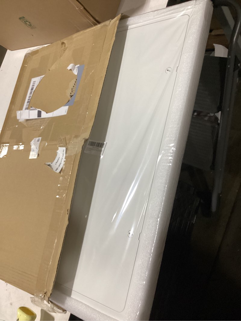 Condition photo showing Good Condition for premier 5000 series commercial grade steel access door, 12 x 24 flush universal mount, white (keyed cylinder latch)