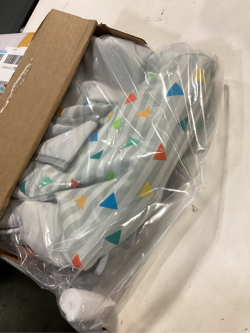 Condition photo showing Good Condition for Bright Starts Baby Bouncer Soothing Vibrations Infant Seat - Removable -Toy Bar, Nonslip Feet, 0-6 Months Up to 20 lbs (Safari Fun)