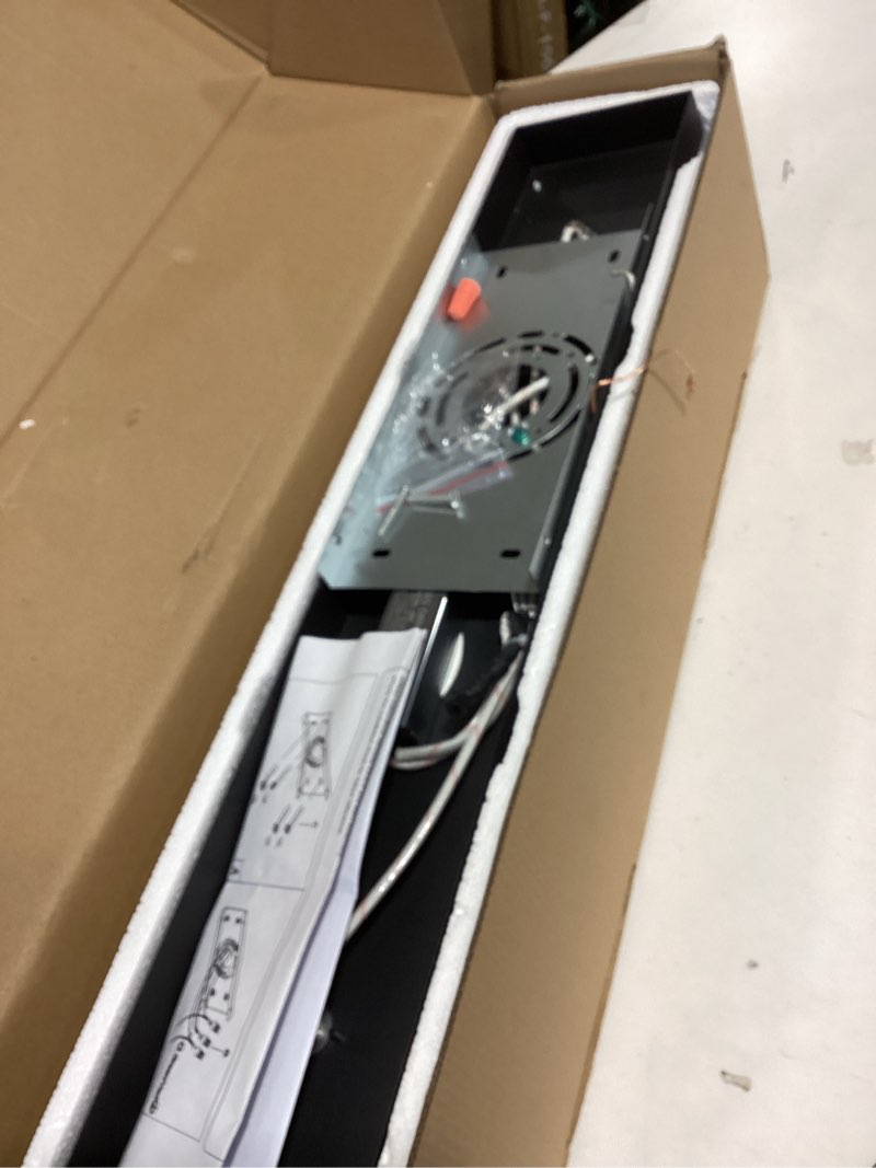 Condition photo showing As Is for VOLISUN Modern Bathroom Vanity Light 24 inch, Rotatable, 14W Dimmable 5CCT Led Bathroom Light Fixture Over Mirror, Black Bar Vanity Light for Bathroom Mirror Restroom-ETL Certificated Black 24 inch
