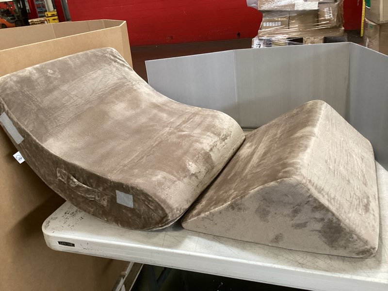 Wedge Pillows, 2 Piece,  Brown