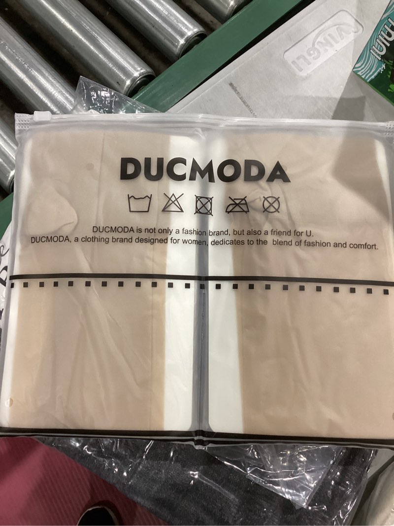 Condition photo showing New/Like New for DUCMODA Unbelievable Durability Sheer Tights for Women, 20D High Waist Stocking, Rip Resistant Strong Pantyhose Small 4 Nude