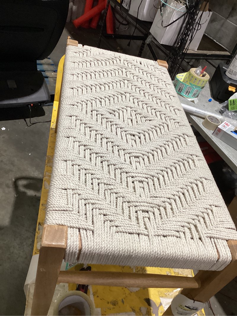 Condition photo showing Good Condition for lumarco woven bench natural - threshold™