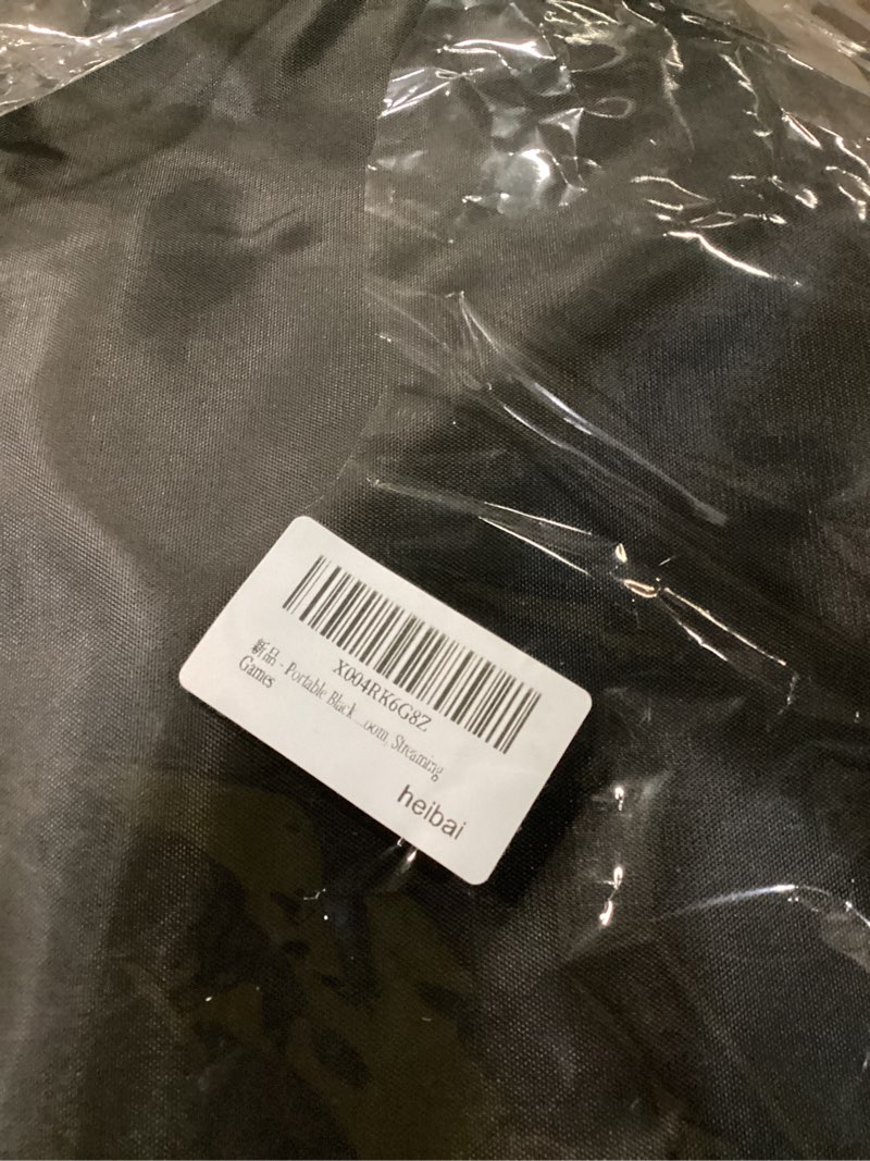 Condition photo showing New/Like New for Portable Black White Screen Chair, 57 in Screen Backdrop with Stand 2-in-1Double Sided Foldable Blac