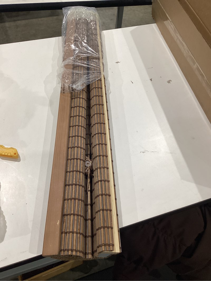 Condition photo showing Good Condition for pottery barn kids bali custom (luxury) aluma bamboo blackout shade 30x66" luxury