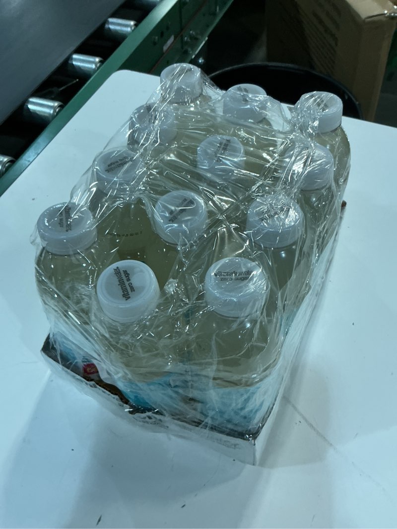 Condition photo showing New/Like New for (BEST BEFORE:02/03/2026) vitaminwater Zero Sugar Squeezed Lemonade Nutrient Enhanced Flavored Water Beverage, 20 fl oz Bottles, 12 pack Zero Sugar Squeezed Lemonade 20.05 Fl Oz (Pack of 12)