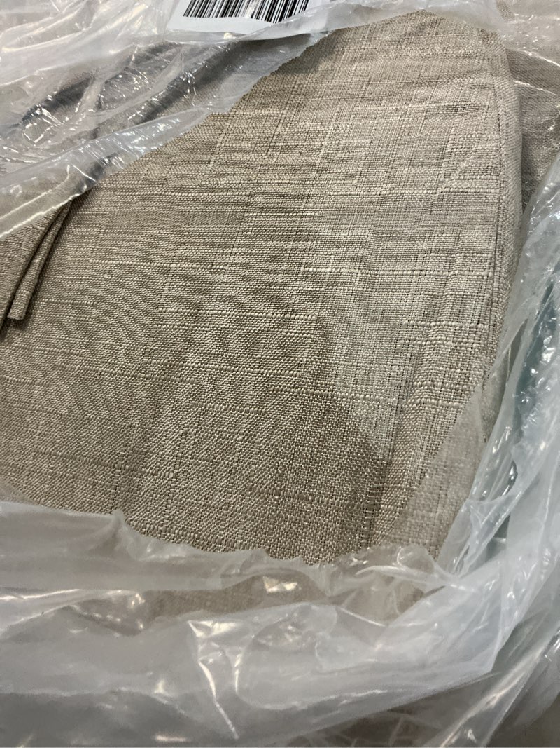 Condition photo showing Good Condition for chair cushions for dining chairs set of 2, non slip kitchen chair pads, 17" x 16" x 2", indoor dining chair cushions with ties, d-shaped seat cushions for kitchen chairs, beige beige 2 pack