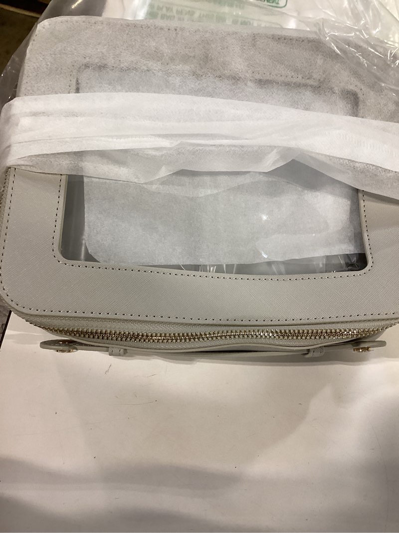 Condition photo showing Good Condition for popvibe clear makeup case set toiletry bag travel large clear cosmetic bag with zipper, big make up bag organizer women traveling tsa approved transparent bag car for essentials, beige grey