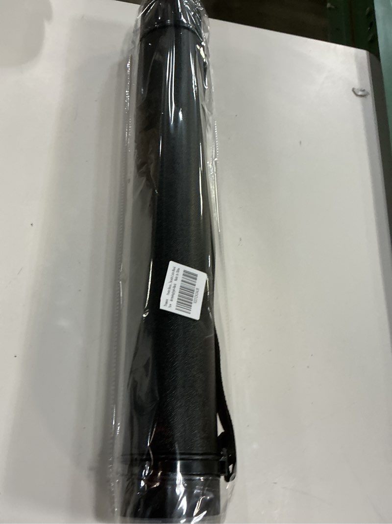 Condition photo showing New/Like New for transon durable poster storage tube with straps 24"-40" extendable for blueprints, artwork, maps, posters color black 1 pack-black
