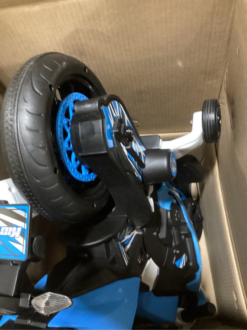 Condition photo showing Good Condition for kid trax 6v glow electric toddler kids motorcycle - toddler bike, indoor/outdoor toys, durable, led headlights and body light, realistc sounds, kids ride on toys, max weight 65lbs, ages 3+, blue