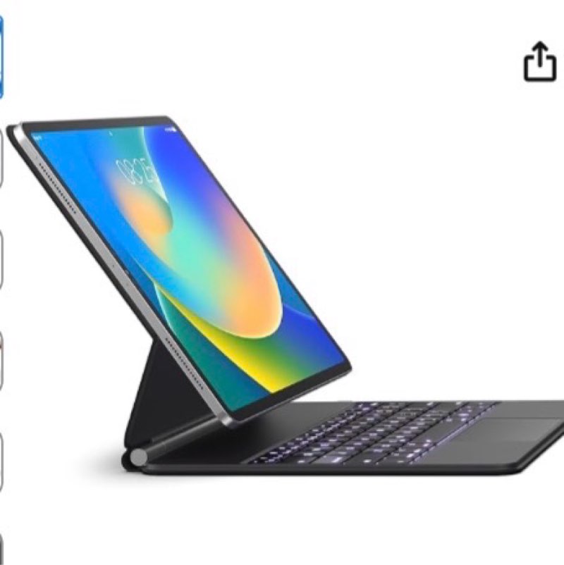 magic keyboard for ipad air 11-inch (m2 2024/m3 2025)&ipad pro 11 inch (4th/3rd/2nd/1st gen),bluetoo