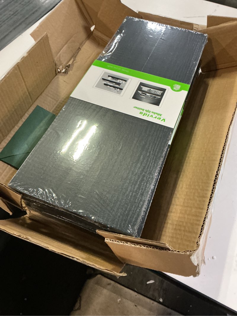 Condition photo showing New/Like New for Vervida Black Floating Shelves Set of 3 x 24 Inches Shelf for Bookshelf, Bedroom, Bathroom, Shelves for Wall Decor, Cats Long Wall Shelf Floating Shelf Black 24in 3 Set