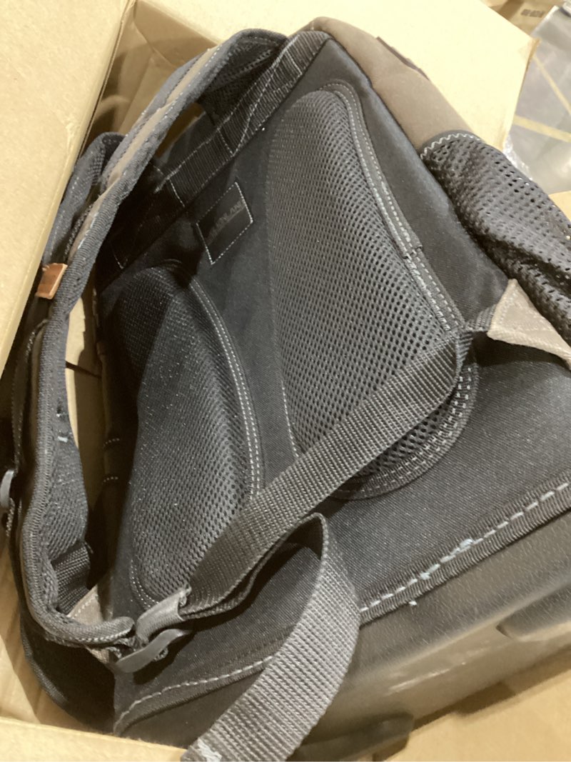 Condition photo showing As Is for WELKINLAND 36-Pockets Electrician Backpack, Hard-Based HVAC Backpacks, Waxed-Canvas Technician Backp