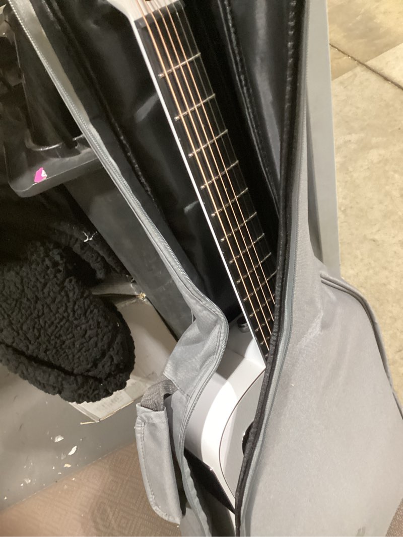 Condition photo showing Good Condition for lava me play smart guitars,hilava 2.0 system acoustic electric guitar,right handed 6 steels string acustica guitarra for adults & teens & beginner (36', lite bag,sail white) 36 inch with ideal bag sail white